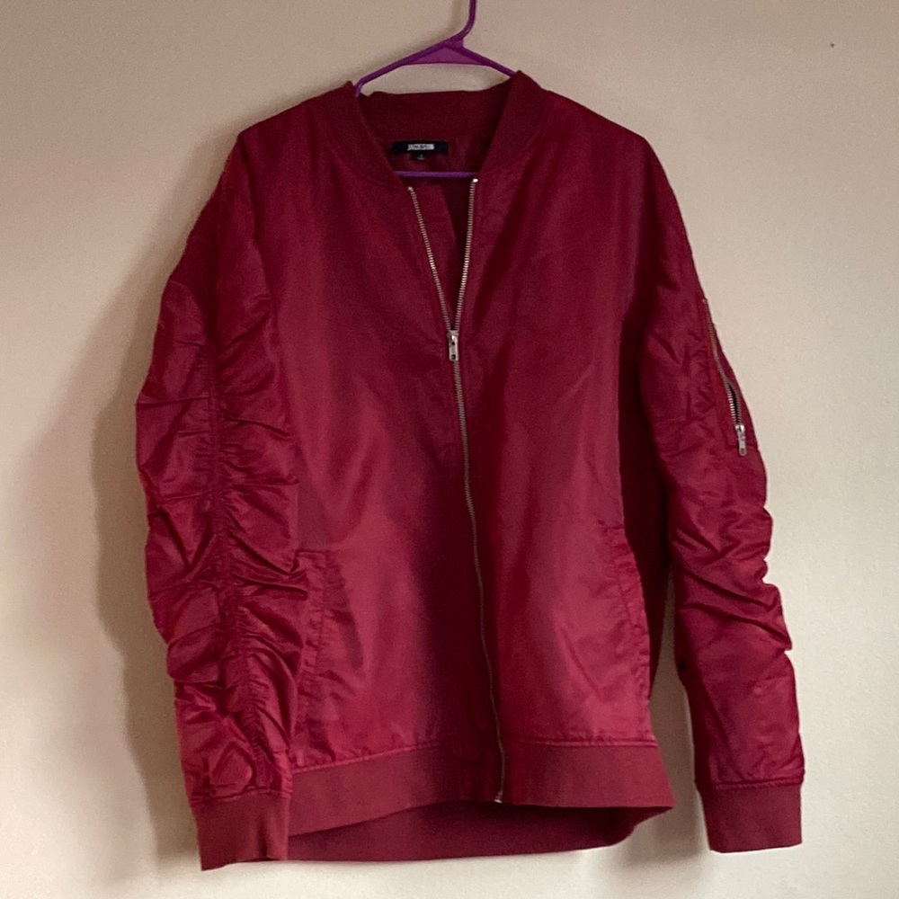 Jackson red bomber jacket